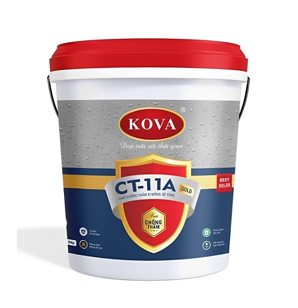 Sơn Kova chống thấm trộn xi măng CT11A-Gold – 20kg